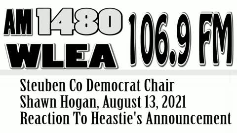 Steuben Co Democrat Chair Shawn Hogan, August 13, 2021, Reaction To Heastie's Announcement