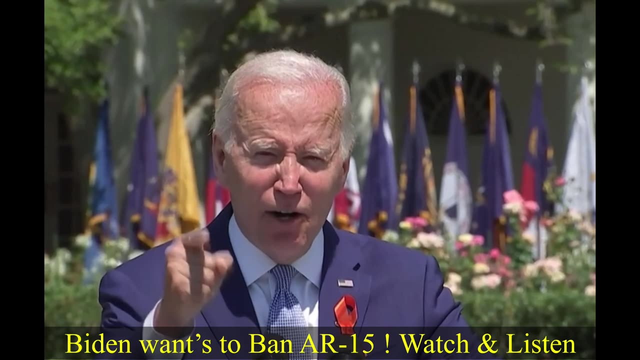 Biden wants to Ban Assault AR-15 Weapons