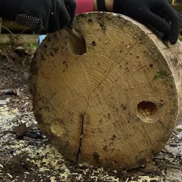 She can do everything!🪑#camping #survival #bushcraft #outdoors