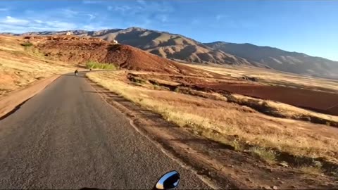 a wonderful view of the toubkal mountains in morocco