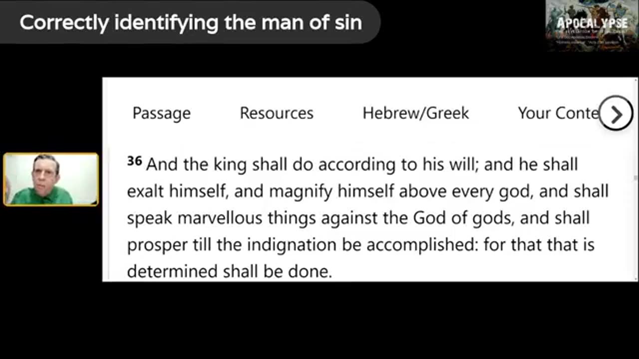 Correctly identifying the man of sin - Part 1