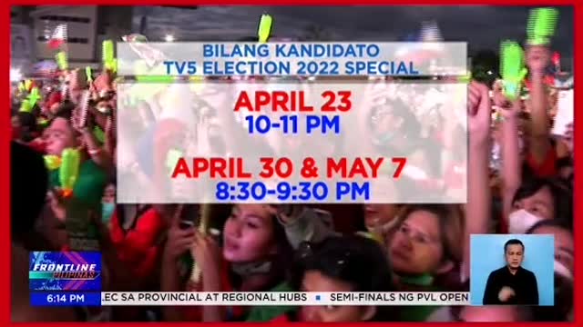 BILANG KANDIDATOElection 2022 special ng TV5