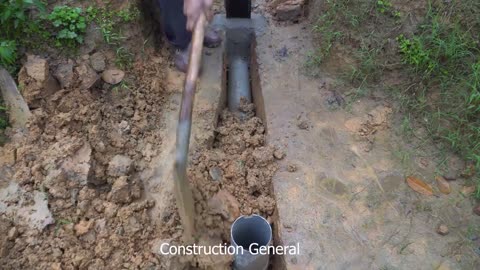 Construction Of Hydroelectricity With The Unit In The Middle Of The Lake