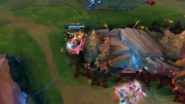 League of Legends game Korean service king operation clip