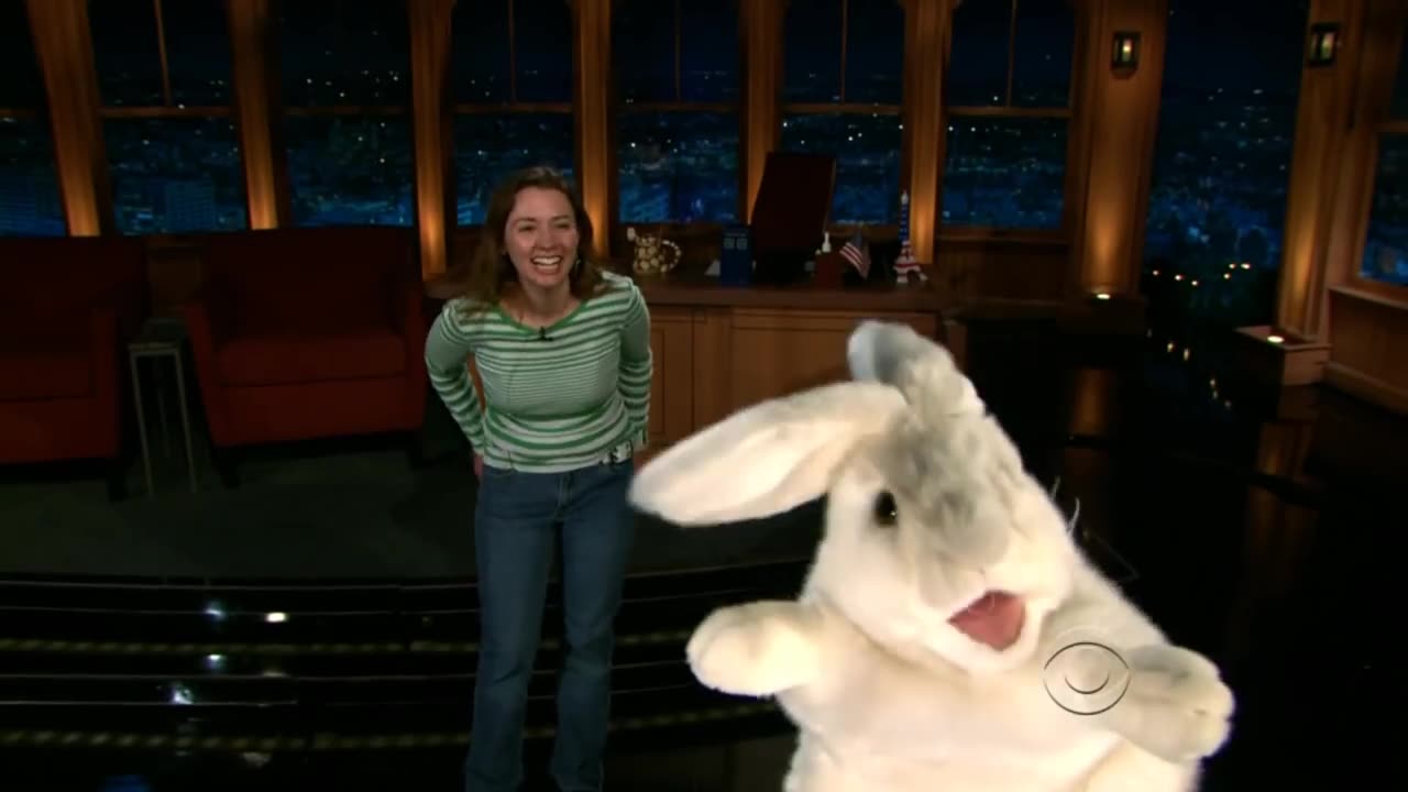 Craig Ferguson ~ Sid the cussing bunny meets Gina