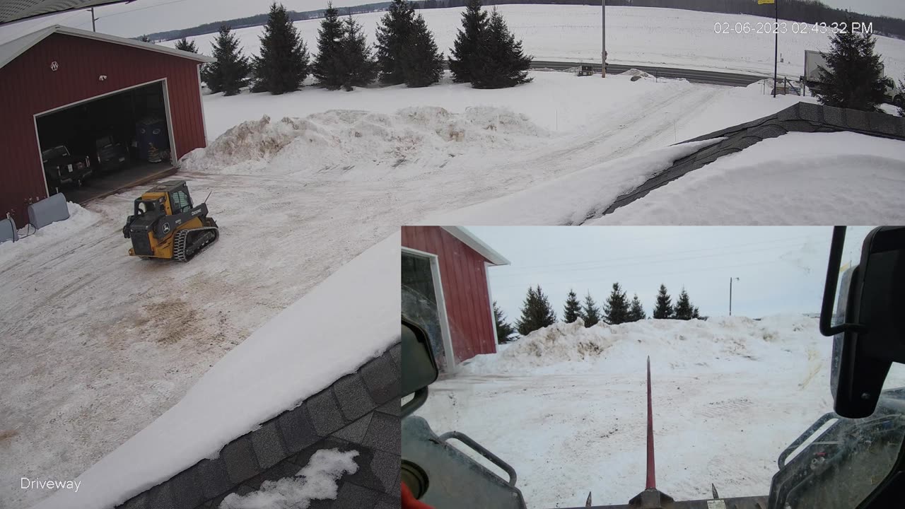 Crazy Making Donuts with 9000lbs Skid Steer on ICE