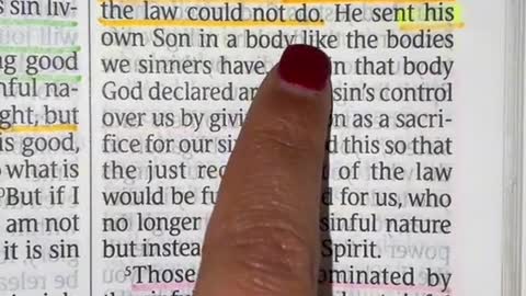 Romans 8 : 3