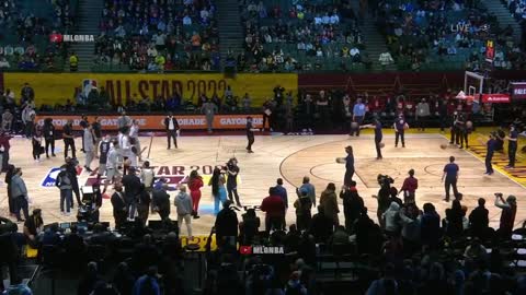 Team LeBron - Half Court Shot Contest | Steph Curry vs LeBron, Giannis, Luka Doncic, DaMar DeRozan