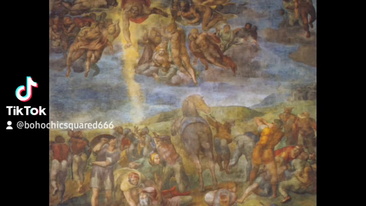 Michelangelo Iconic Masterpiece The Last Judgment Reproduction