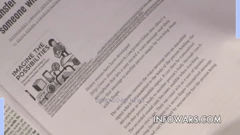 Alex Jones: We Are In The Future, New Disney Toy Allows You To Transfer Audio Messages By Touching Them - 9/19/13