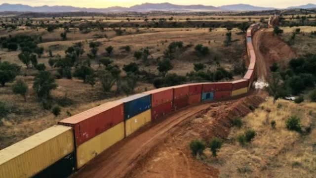 Arizona Governor Forced To Remove Shipping Container Border Wall by Biden Regime