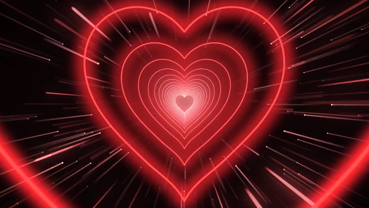 280. Red Heart Background❤️