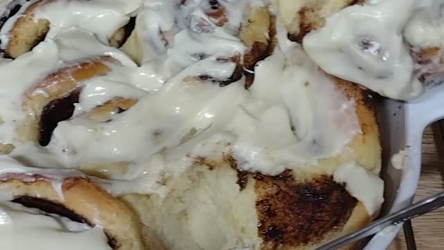 Made from scratch Cinnamon Rolls