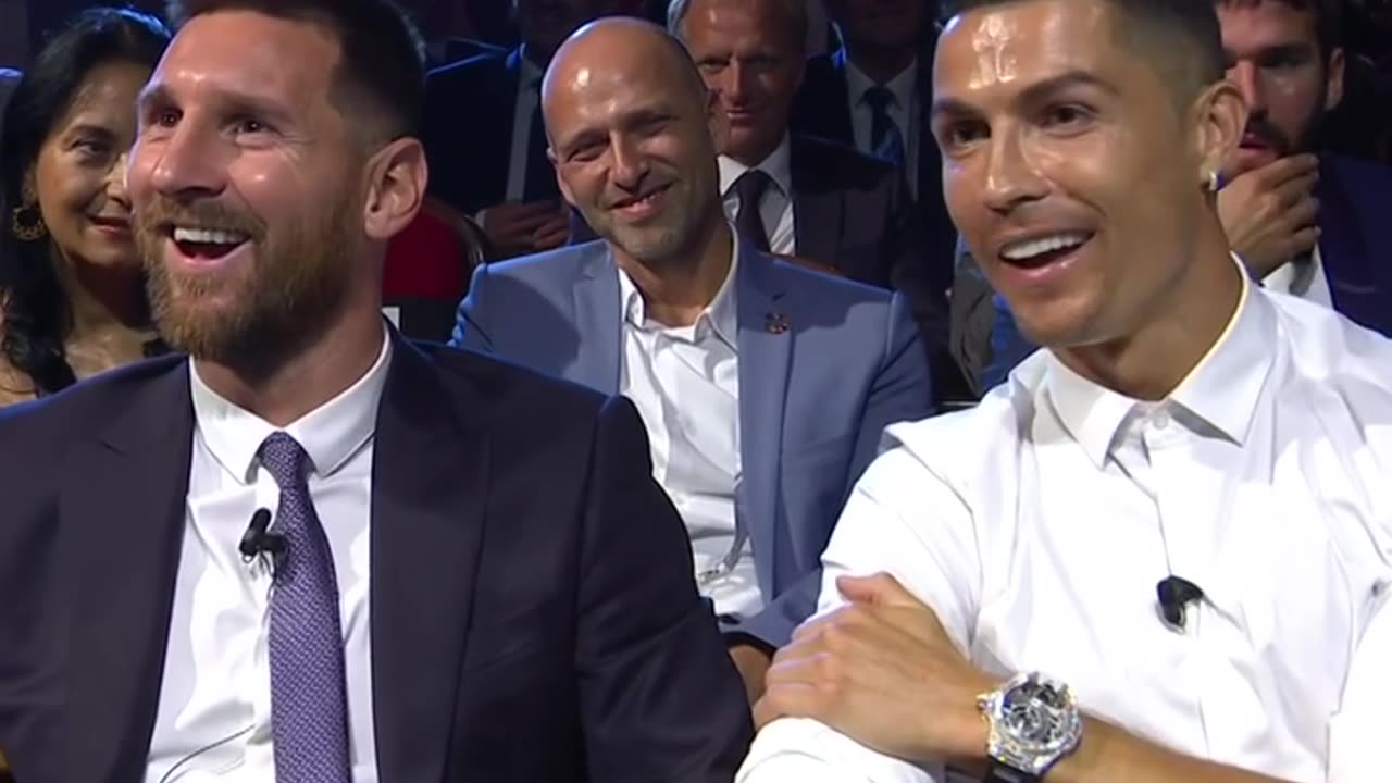 The last time Ronaldo and Messi sitted together