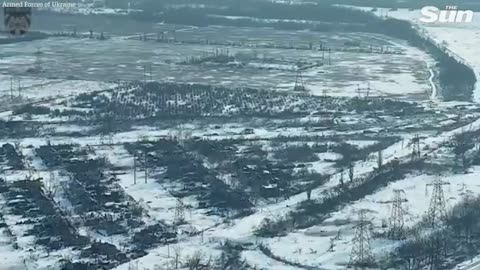 Russian tank is blown to pieces in Ukrainian missile strike