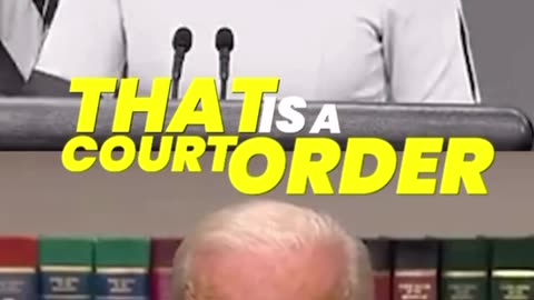 Biden We follow the rule of law