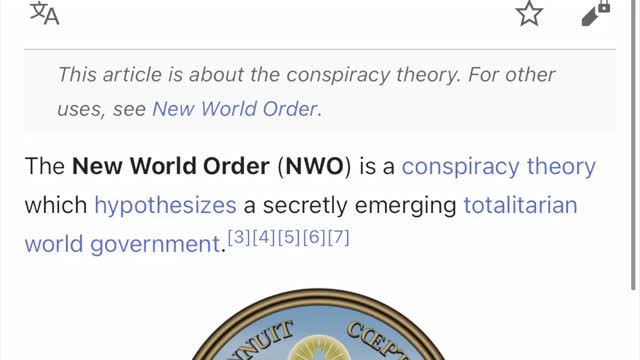 NWO, Wiki lies