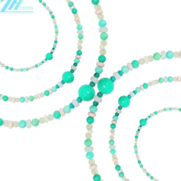 Natural turquoise mop Princess spiny oyster Milky Blue Aquamarine Prehnite03