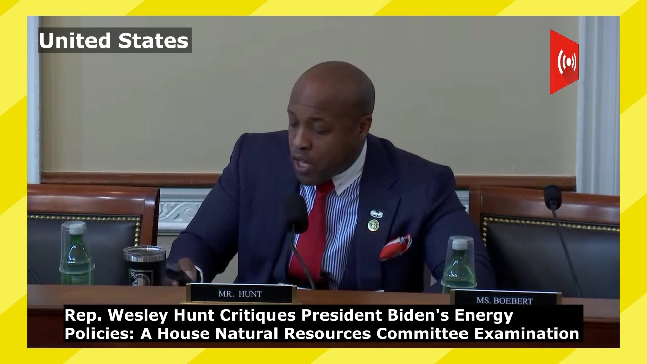 Rep. Wesley Hunt Critiques President Biden's Energy Policies