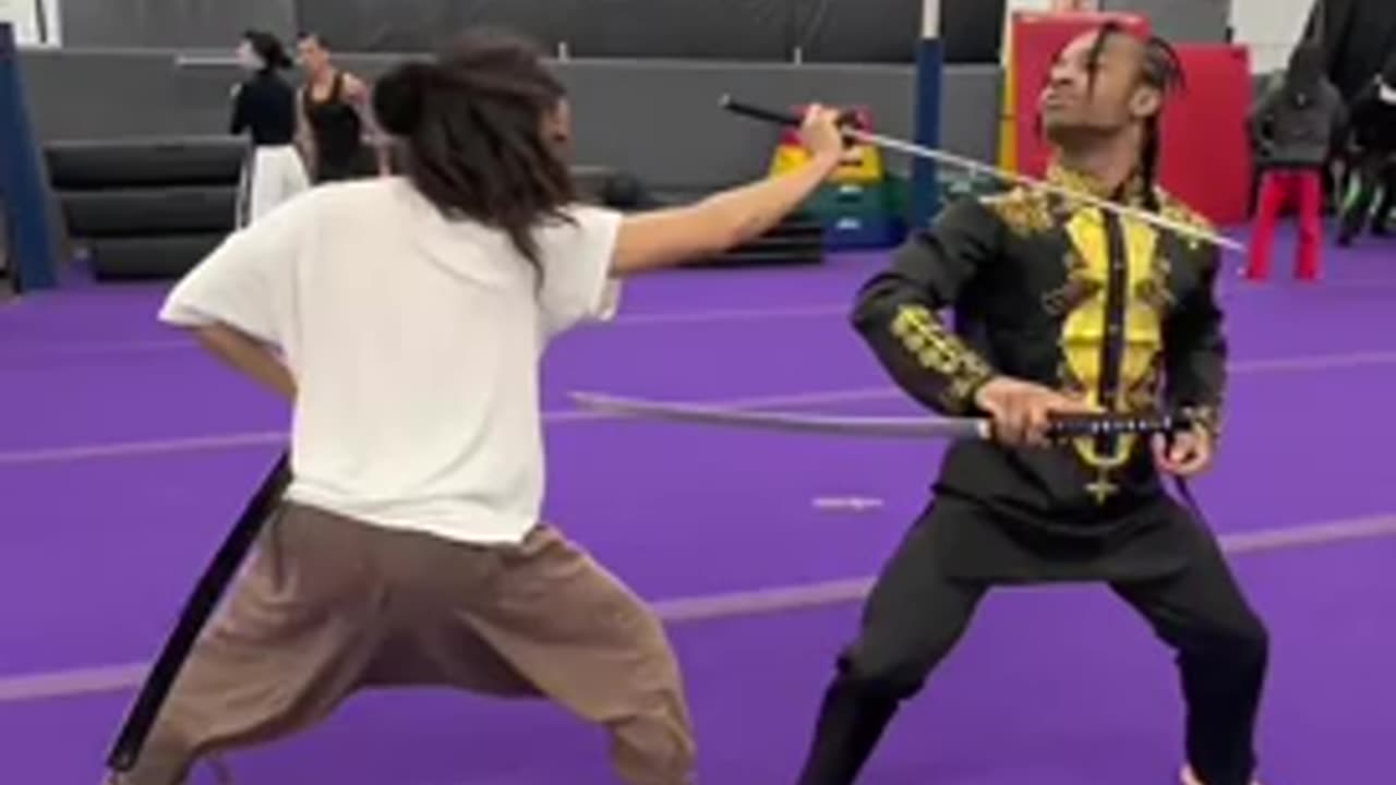 Fight Like Anime! Sword Fight Practice | Trou x Fik-Shun Part 2