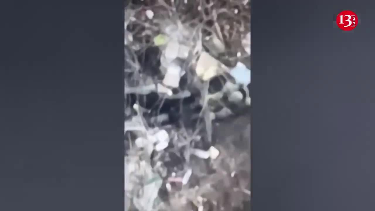 Wounded Russians crawl into their "nests" in the ground to escape