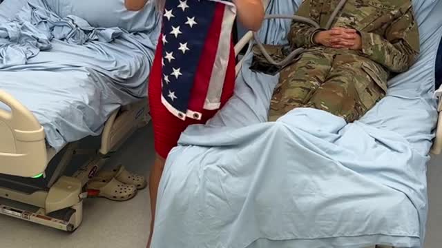 Sick military veteran gets his final wish!🥺❤️🇺🇸