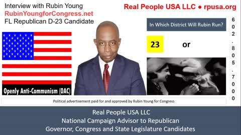 Florida Republican Rubin Young Will Decide to Stay in District 23 or Switch to District 24