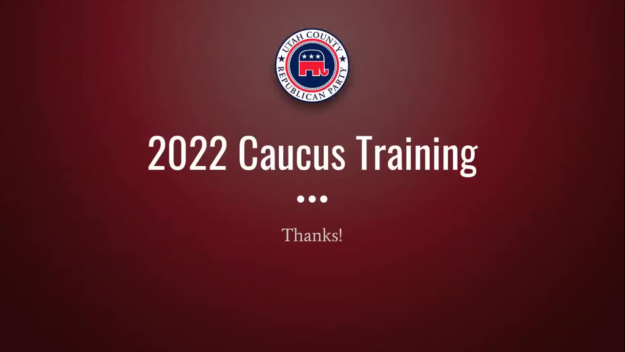 Caucus Training 2022-02-09