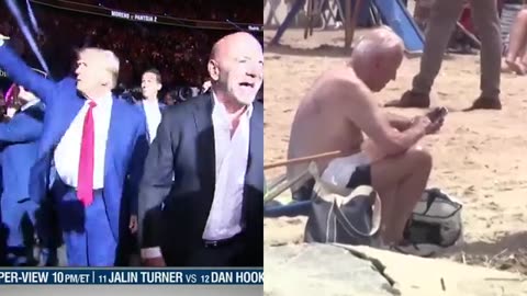 A tale of how two candidates spent their Saturday's.