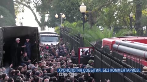 Protesters refuse to leave parliament in breakaway Georgian region