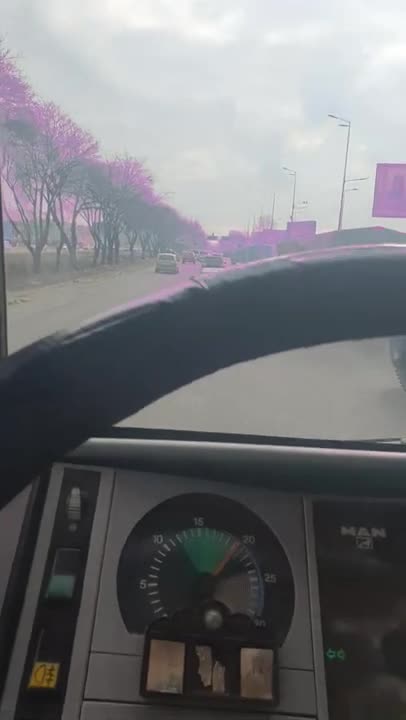 25.02.2022. The war continues, Russia - Ukraine!!! Russian tanks on the district of Kiev