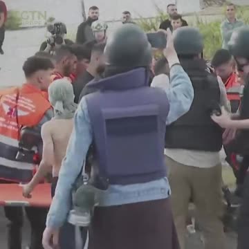 Palestinians clash with Israeli forces..