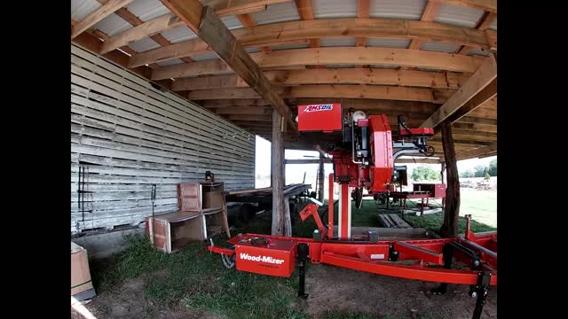 Saw mill Shed Compleated and full of Equipment Wood Mizer LT35, Edger, Slabber