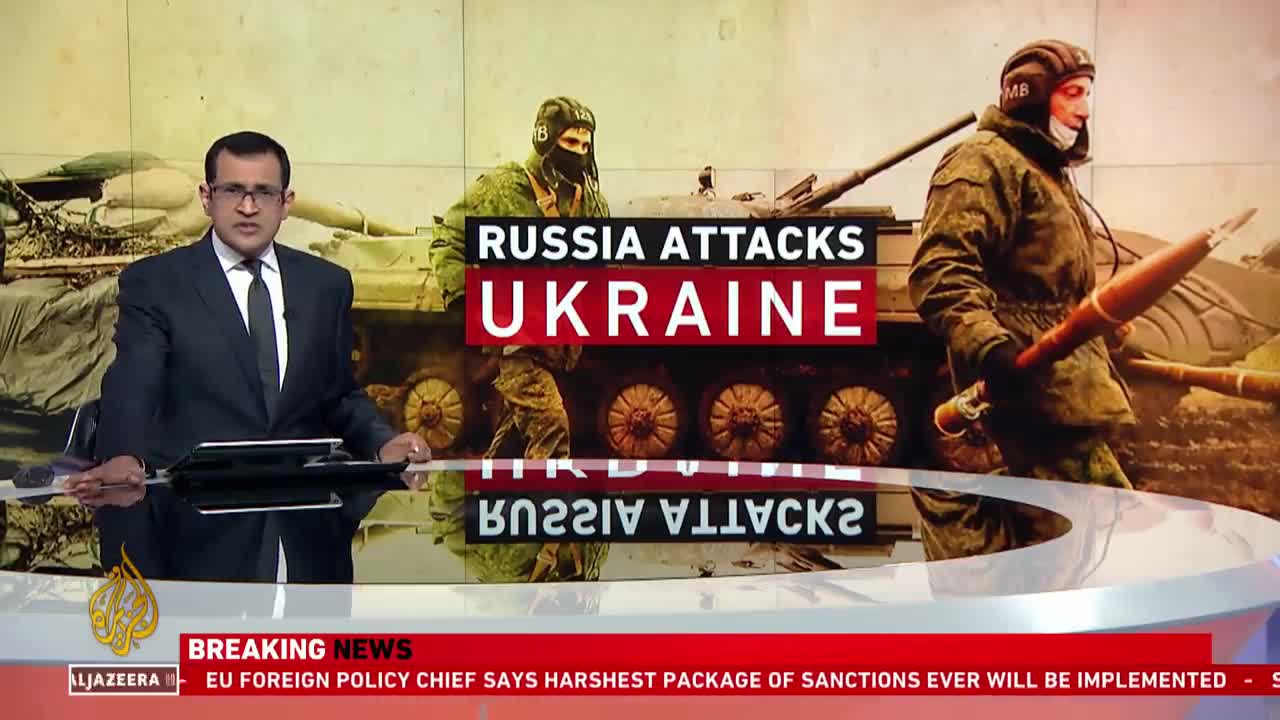 Russian forces launch full scale invasion of Ukraine