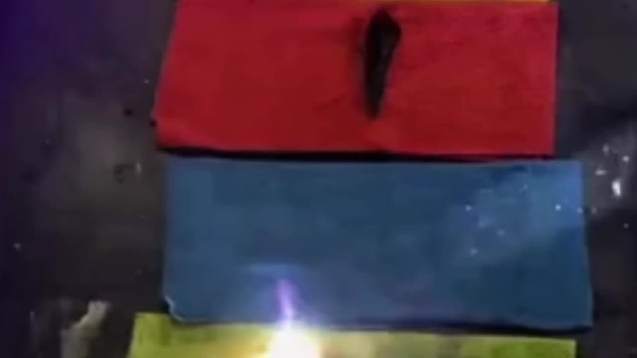 HAWAII lasers was not burn blue color objects