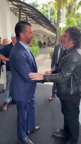Trump Jr. greets Newly Elected Argentina President Javier Milei Celebrating Inauguration