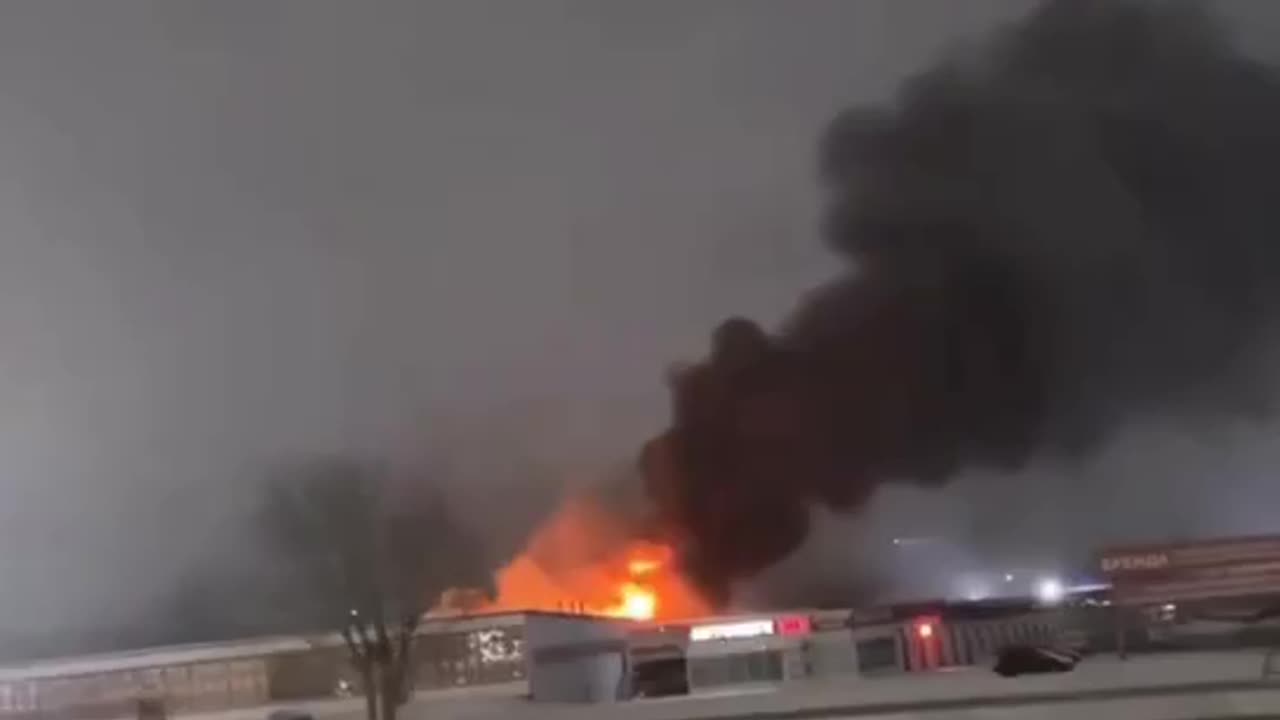 Market in Rostov Continues to Burn into Second Day