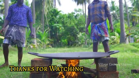 200 Pound BIG TUNA FISH | Cutting and Cooking Village life