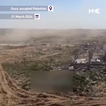 Israeli soldier posts video of the destruction in Gaza.