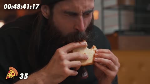 TRYING TO BEAT THE SLICE RECORD AT GORDON RAMSAY'S BOTTOMLESS PIZZA RESTAURANT! _ BeardMeatsFood
