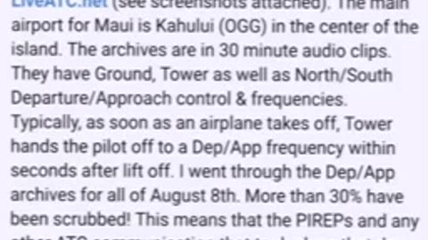 Temporary flight restrictions over Lahaina a week after the fire was said to be contained.