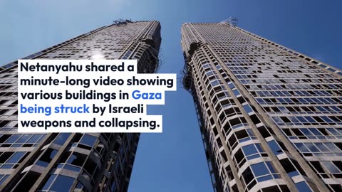 Israeli Prime Minister Netanyahu Shares Gaza Bombing Footage Amid Escalating Conflict"