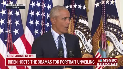 Barack Obama Thanks Biden For 'Faith In Our Democracy' At White House Portrait Unveiling