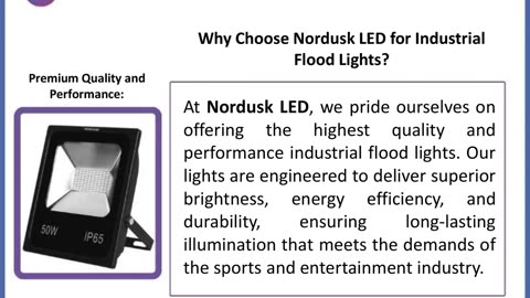 How Do Industrial Flood Lights Elevate The Sports Industry?