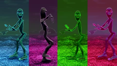 Alien dance VS Funny alien VS Dame tu cosita VS Funny alien dance VS Green alien dance VS Dance song
