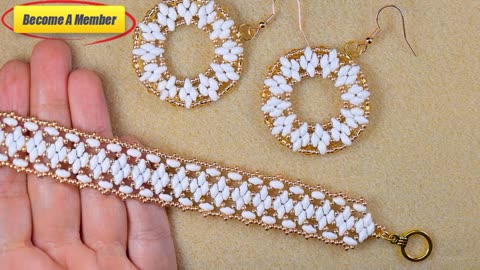 Festive Superduo Bracelet - Tutorial || DIY