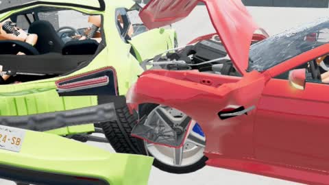 Crash test #3.3-Hirochi eSBR 800 vs ETK Kc6t - 100 km/h #shorts #beamng #beamng_drive#beamng_crashes