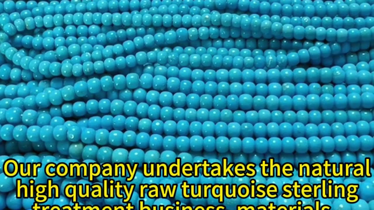 2024-1218-03 Our company undertakes the natural high quality raw turquoise sterling treatment