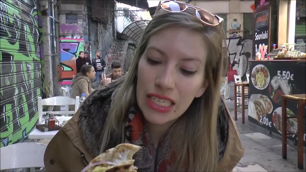 Greek Street Food in Athens, Greece