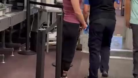 Airport security w_my prosthetic leg! #Shorts